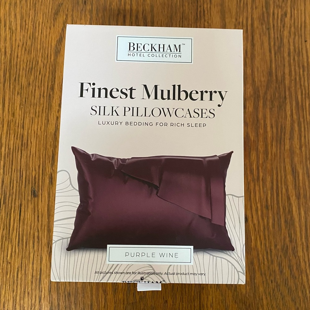 Beckham Hotel Collection Finest Mulberry Silk Pillowcases Queen Size